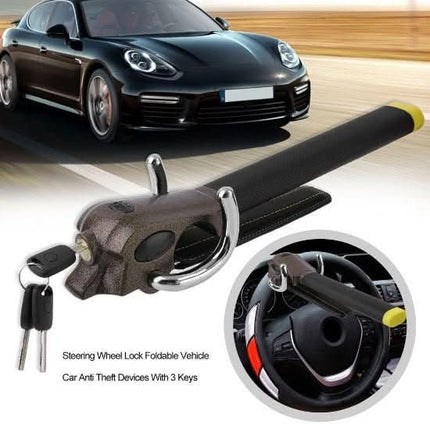 LockShield™ Stuurslot | Extra bescherming tegen autodiefstal met zichtbaar afschrikeffect