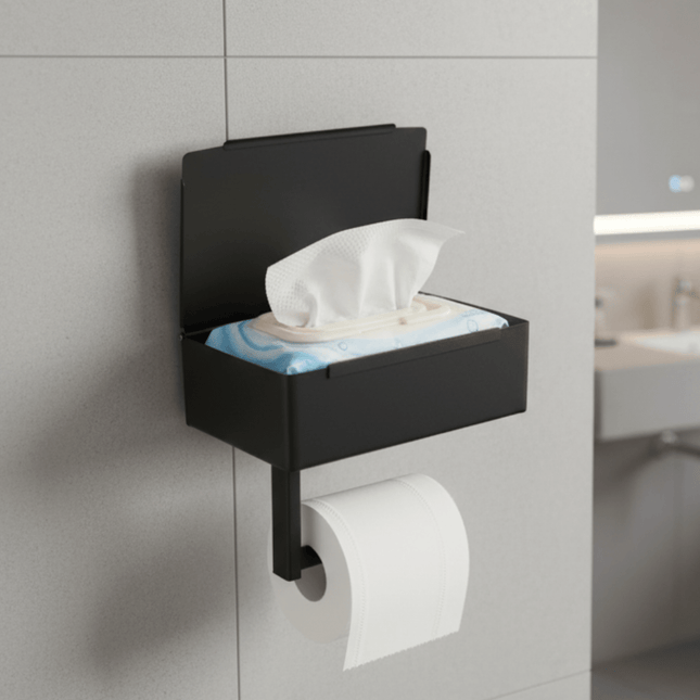 BathStore™ Toiletrolhouder | Slim opbergen en alles binnen handbereik in de badkamer