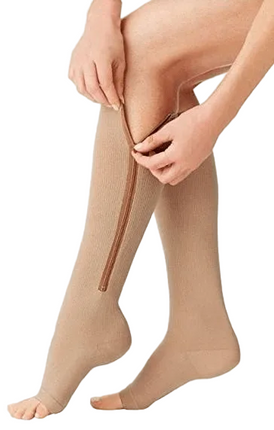 SupportZip™ Compressiesokken | Comfort en ondersteuning voor vermoeide benen