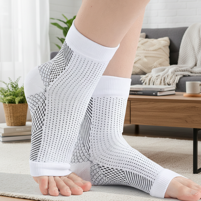 FlexSupport™ Compressiesokken | Ondersteuning en comfort voor actieve en vermoeide voeten