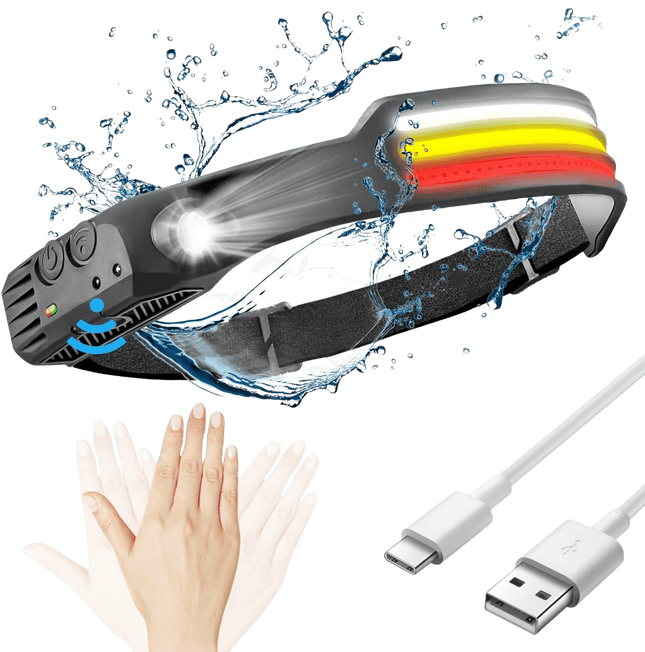 LumenSprint™ LED Koplamp | 230° Ultrabrede Verlichting voor Buitenactiviteiten