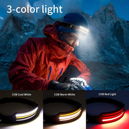 LumenSprint™ LED Koplamp | 230° Ultrabrede Verlichting voor Buitenactiviteiten