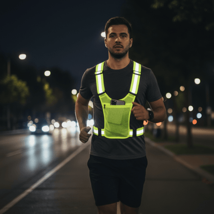 SafeRun™ Veiligheidsvest | Blijf zichtbaar en veilig tijdens hardlopen, fietsen en wandelen