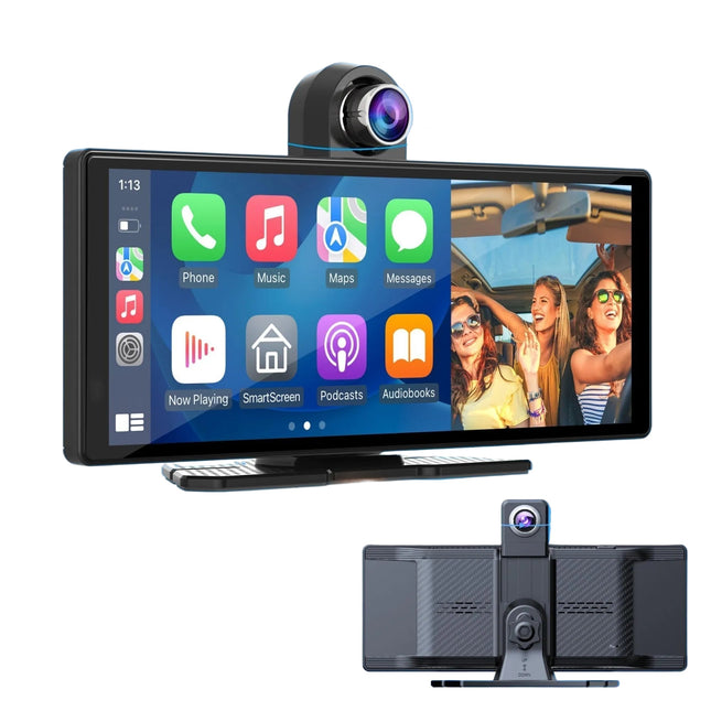 DriveOne™ Universele Auto Display | Draadloze CarPlay, navigatie en dashcam in één systeem