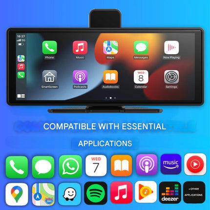 DriveOne™ Universele Auto Display | Draadloze CarPlay, navigatie en dashcam in één systeem