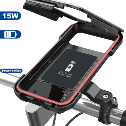 RideCharge™ Fietshouder met Draadloze Oplader | Veilig en opgeladen onderweg