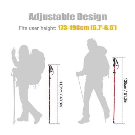 TrailGrip™ Trekkingstokken | Meer stabiliteit, comfort en controle tijdens elke wandeling