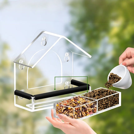 BirdView™ Vogelvoederbak | Observeer vogels van dichtbij vanuit je eigen huis