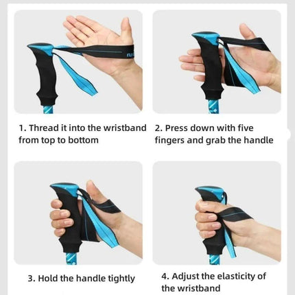TrailGrip™ Trekkingstokken | Meer stabiliteit en controle op elk terrein