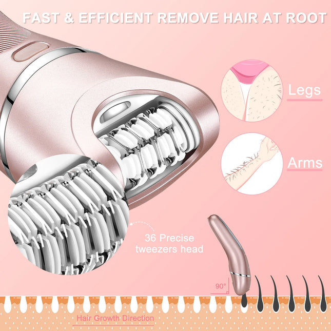 SmoothPro™ 3-in-1 Dames Epilator | Scheren, trimmen en verzorgen in één