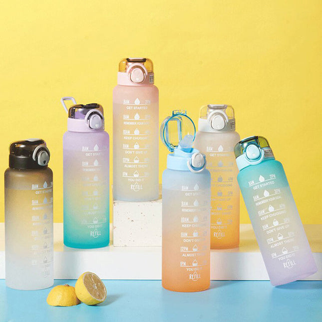 HydroMotiv™ Waterfles met Motivatie en Tijdschema | Altijd voldoende gehydrateerd en gemotiveerd