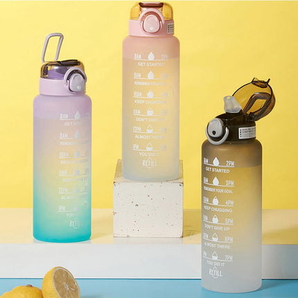 HydroMotiv™ Waterfles met Motivatie en Tijdschema | Altijd voldoende gehydrateerd en gemotiveerd