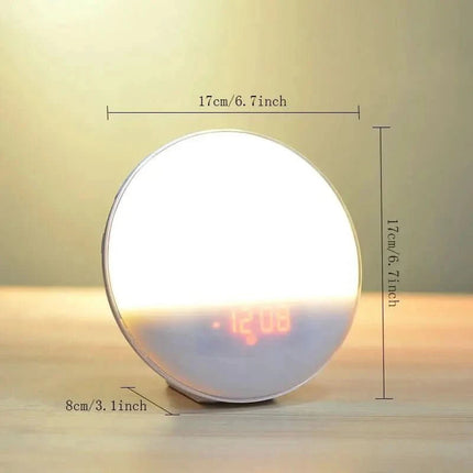 SunriseGlow™ Wekker | Word natuurlijk wakker met licht en rustgevende geluiden