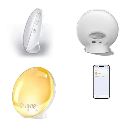 SunriseGlow™ Wekker | Word natuurlijk wakker met licht en rustgevende geluiden