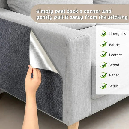 CatStickShield™ Beschermfolie | Bescherm meubels en muren tegen kattenkrabben