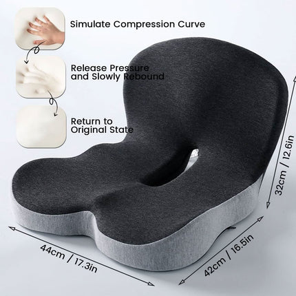 ComfortSeat™ Zitkussen | Ergonomische ondersteuning voor urenlang zitcomfort