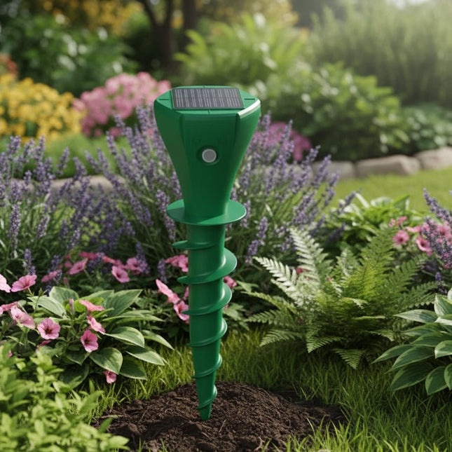 MoleGuard™ Mollenverjager | Houd je tuin vrij van mollen en woelmuizen op zonne-energie