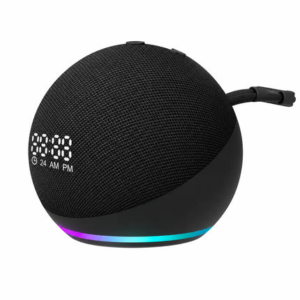 CDS™ Bluetooth portable speaker met LED-klok en wekker | Jouw sfeervolle eyecatcher!