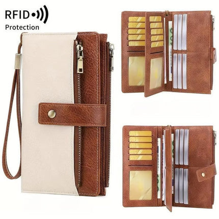 SecureStyle™ RFID Dames Portemonnee | Stijlvol, veilig (anti-diefstal/scanbescherming) en alles overzichtelijk op één plek