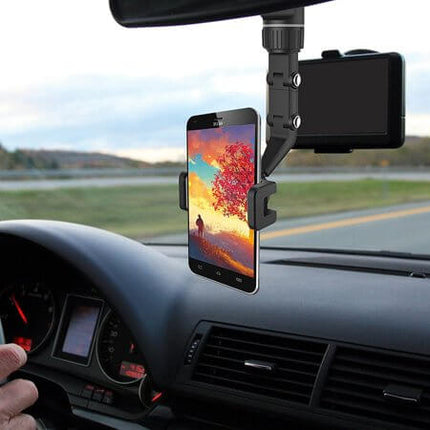 DriveView™ Telefoonhouder Spiegel | Veilig navigeren zonder je blik van de weg te halen