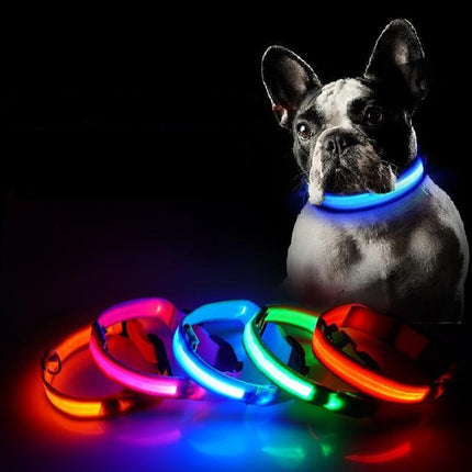 GlowSafe™ LED Hondenhalsband | Maximale zichtbaarheid en veiligheid in het donker