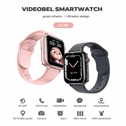 SafeCall™ Kinder Horloge met 4G Videobellen | Altijd in contact en altijd inzicht in de locatie van je kind
