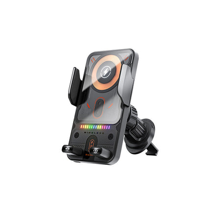 MagCharge™ Autohouder met draadloze oplaadfunctie | Stabiele grip, automatisch klemmen en razendsnel opladen onderweg