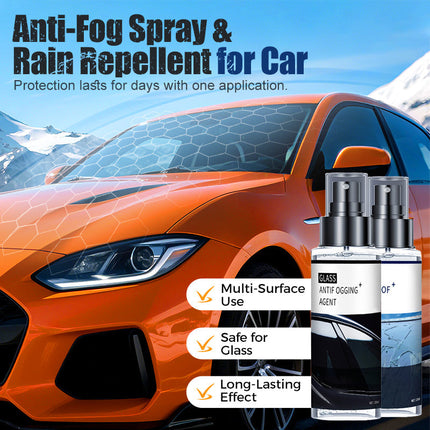 ClearView™ Anti-condens & Regenafstotende Spray | Altijd helder zicht bij elk weertype