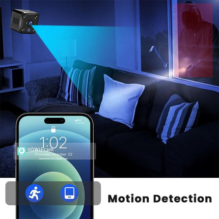 SecureCam™ Mini Bewakingscamera | Altijd beveiliging, controle of zicht op iedere plek zonder installatie of gedoe