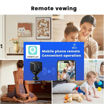 SecureCam™ Mini Bewakingscamera | Altijd beveiliging, controle of zicht op iedere plek zonder installatie of gedoe