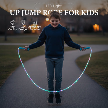 GlowJump™ LED Verstelbaar Springtouw | Gezond, actief en weg van schermverslaving