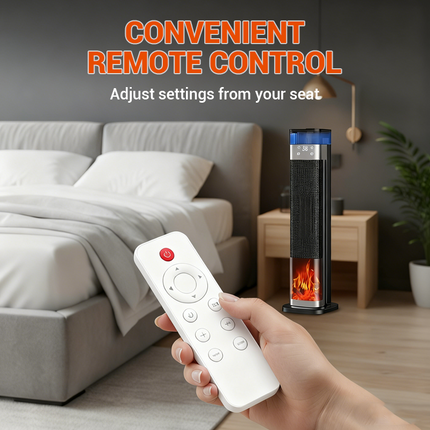 HeatFlow™ 3-in-1 Verwarming | Nooit meer droge lucht en koude ruimtes, direct warme en comfortabele sfeer