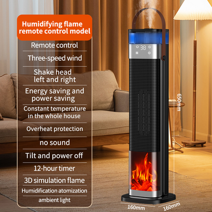 HeatFlow™ 3-in-1 Verwarming | Nooit meer droge lucht en koude ruimtes, direct warme en comfortabele sfeer