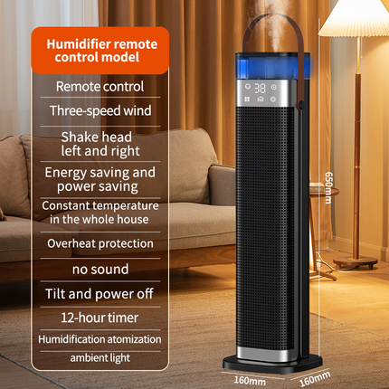 HeatFlow™ 3-in-1 Verwarming | Nooit meer droge lucht en koude ruimtes, direct warme en comfortabele sfeer