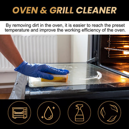 GreaseGone™ Oven & Grill Reiniger | Verwijder hardnekkig vet in 5 minuten zonder schrobben of krassen