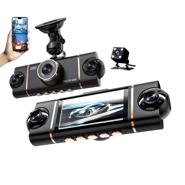 DriveGuard™ 4-Kanaals Dashcam | Volledige bescherming rondom je auto