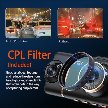 DriveGuard™ 4-Kanaals Dashcam | Volledige bescherming rondom je auto