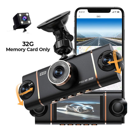 DriveGuard™ 4-Kanaals Dashcam | Volledige bescherming rondom je auto