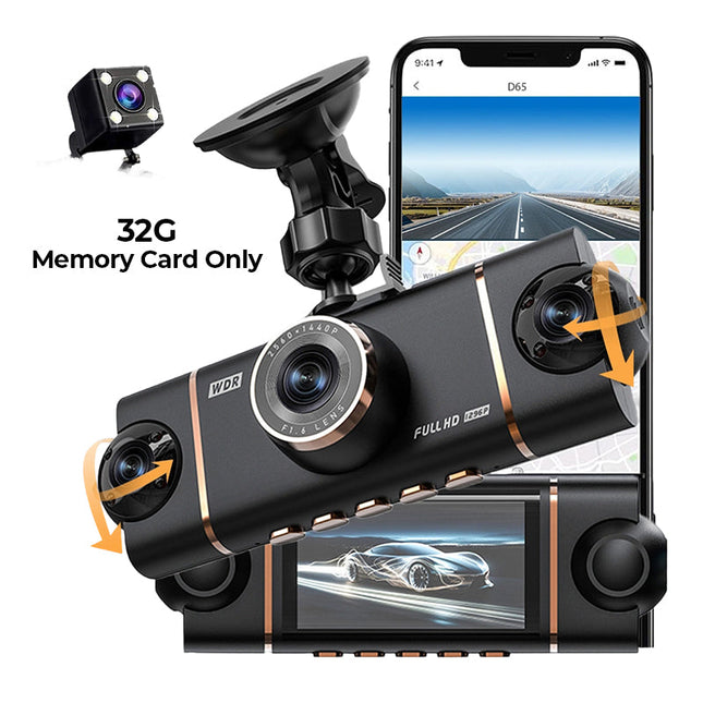DriveGuard™ 4-Kanaals Dashcam | Volledige bescherming rondom je auto