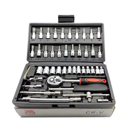 ToolMaster™ 46-Delige Dopsleutelset | Altijd het juiste gereedschap bij de hand voor elke klu