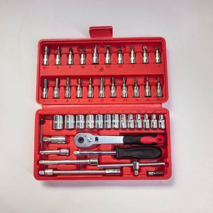 ToolMaster™ 46-Delige Dopsleutelset | Altijd het juiste gereedschap bij de hand voor elke klu