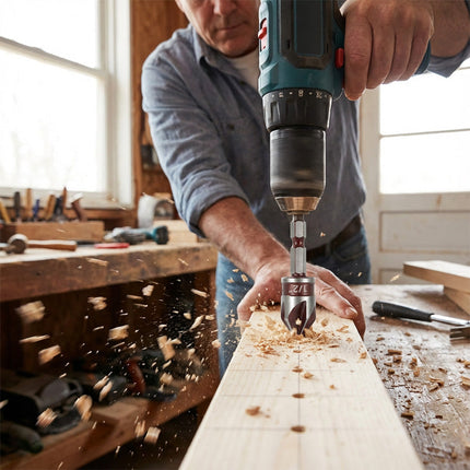 ProSink™ Verzinkboorset | Perfecte verzonken gaten zonder splinters of scheve afwerking