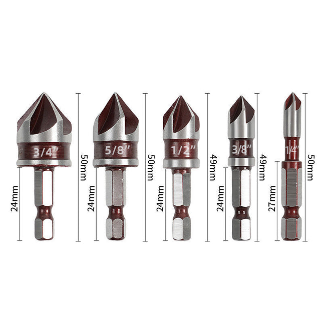 ProSink™ Verzinkboorset | Perfecte verzonken gaten zonder splinters of scheve afwerking