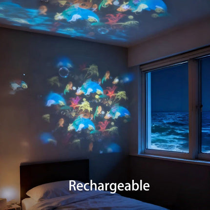 OceanGlow™ Projectorlamp | Creëer een rustgevende oceaan in de kamer van jouw kind