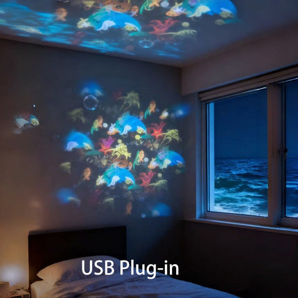 OceanGlow™ Projectorlamp | Creëer een rustgevende oceaan in de kamer van jouw kind