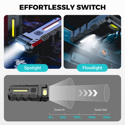 FlexBeam™ Pocket Zaklamp | Compact, krachtig en eenvoudig op jouw kleding vast te maken