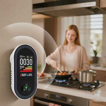 SafeAir™ 4-in-1 Koolmonoxidemelder | Bescherm je gezin tegen onzichtbare gevaren