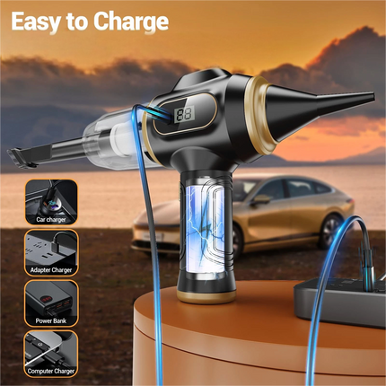 PowerClean™ 4-in-1 Autostofzuiger | Krachtige reiniging, altijd en overal