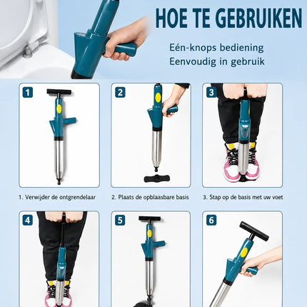 DrainPro™ Hogedruk ontstopper | Zelfstandig en eenvoudig vertoppingen oplossen, zonder dure hulp in te huren!