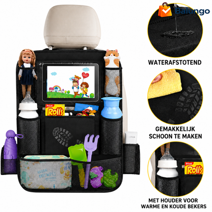 RoadPocket™ Auto achterbank organizer | Speelgoed en andere spullen netjes opgeruimd en binnen handbereik!
